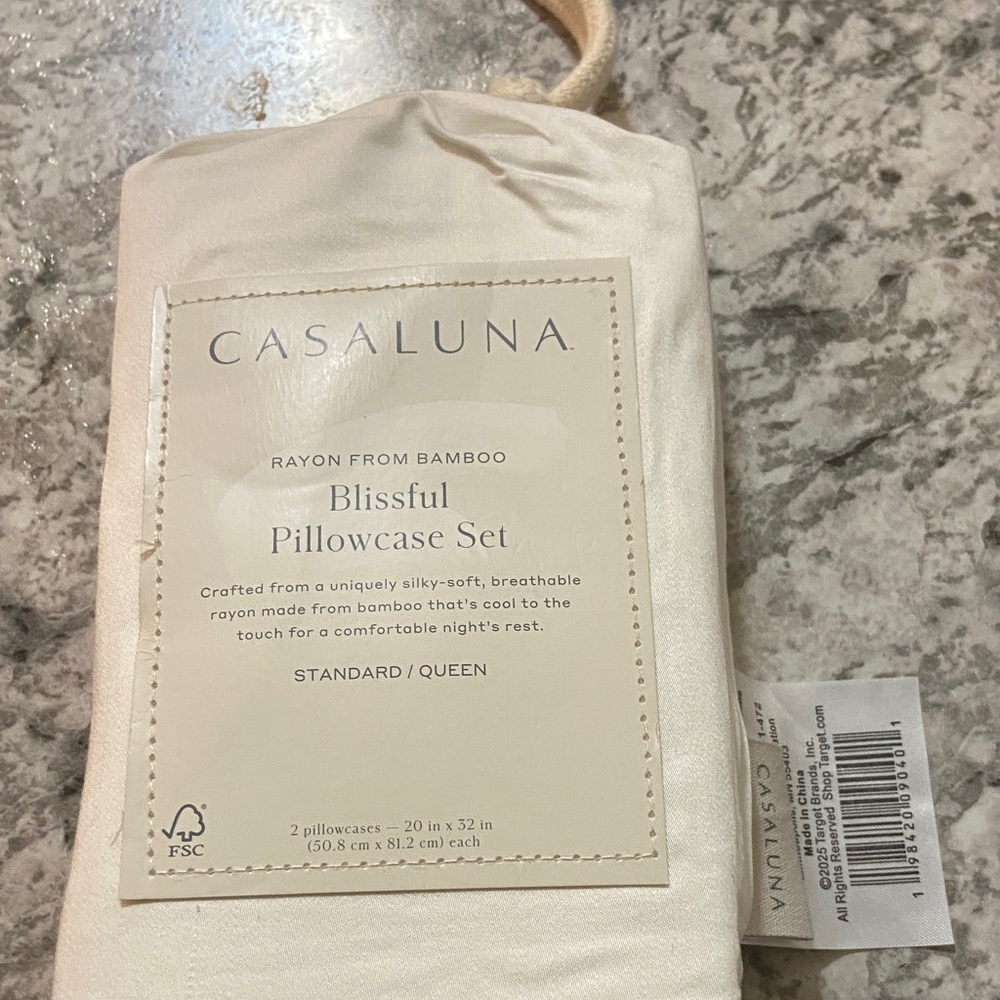 Casaluna Blissful Pillowcase Set - White
